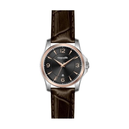 Crocodile CRDW5904.328 Black Dial Leather Strap Women Watch